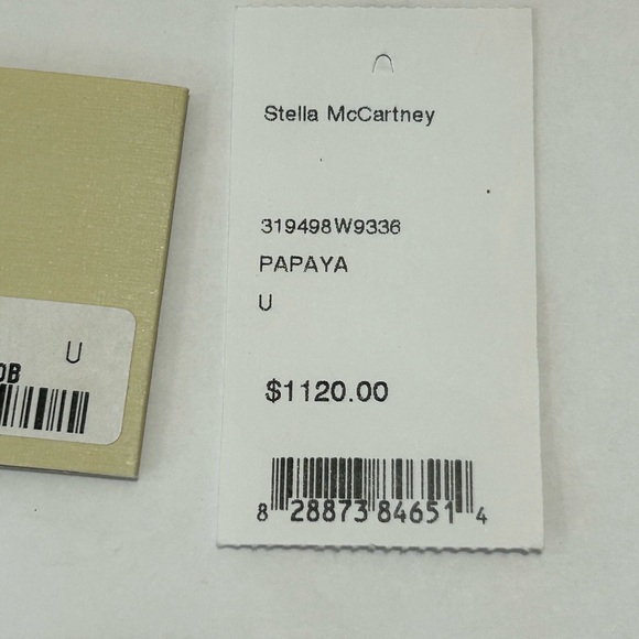 Stella McCartney Papaya Oversize Clutch Bag Patch